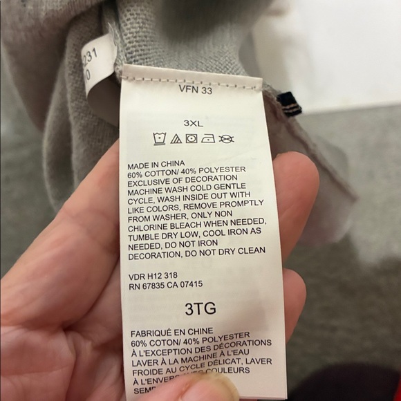 Nautica, 🥳HP🥳The Navtech Sweater Men's Light Gray V-Neck Sweater - Picture 5 of 7